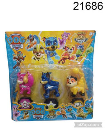 Imagen de MUÑECOS PAW PATROL JUNGLE X3 3.24